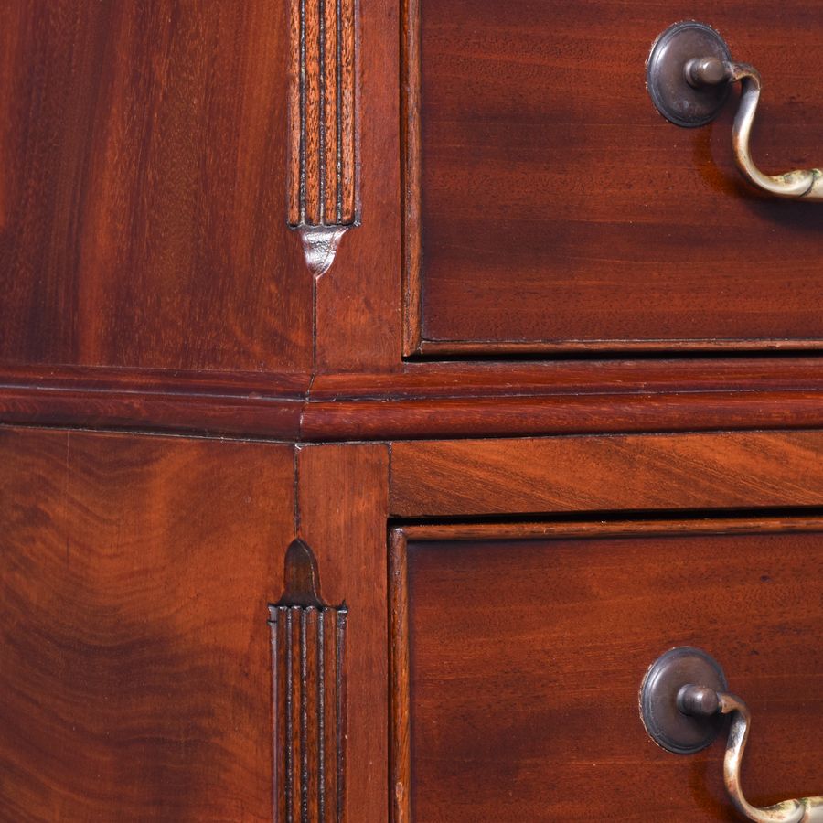 Antique Georgian-Style Mahogany Tallboy of The Edwardian Period