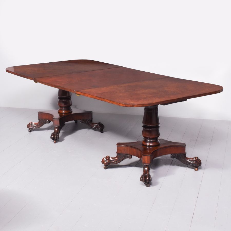 Mahogany Twin Pillar Dining Table