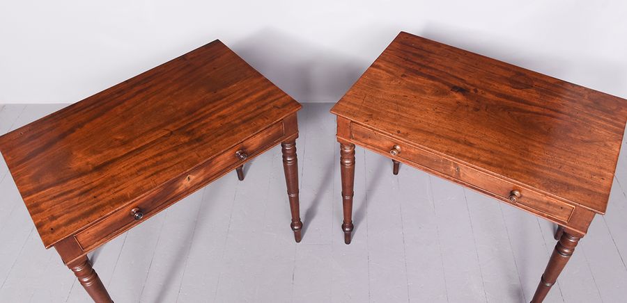 Antique  Pair of George IV Mahogany Side Tables