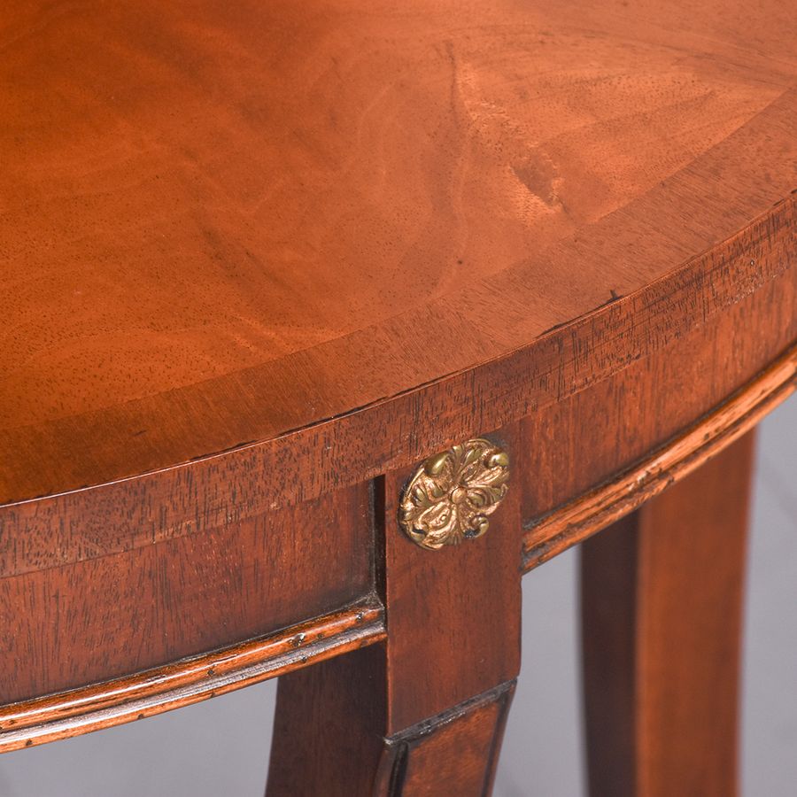 Antique Pair of Georgian Style Demi-lune tables