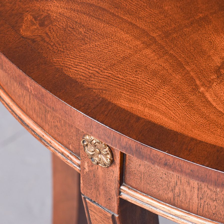 Antique Pair of Georgian Style Demi-lune tables