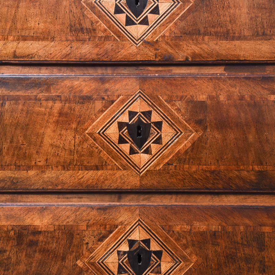 Antique Impressive Large 18th Century Rustic North Italian Walnut Commode