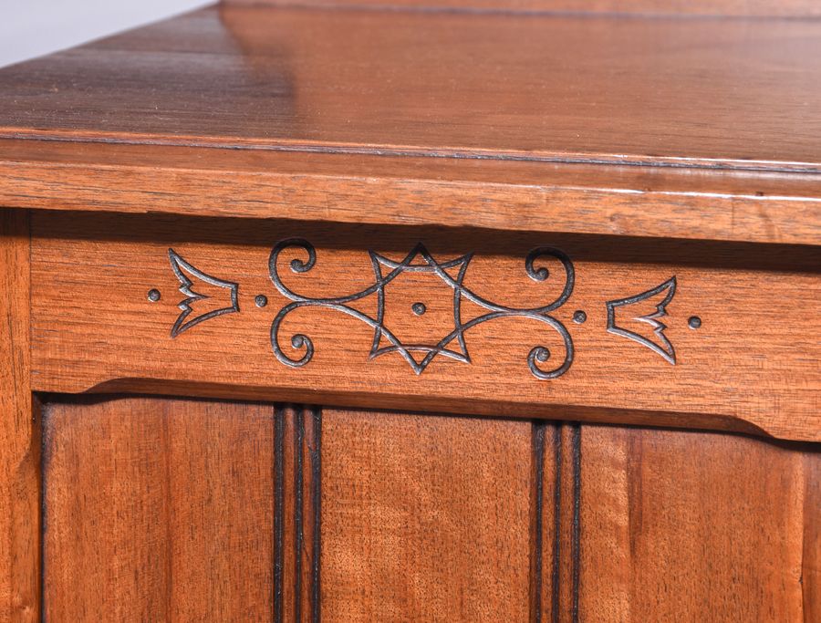 Antique Pair of Bedside Walnut Cabinets