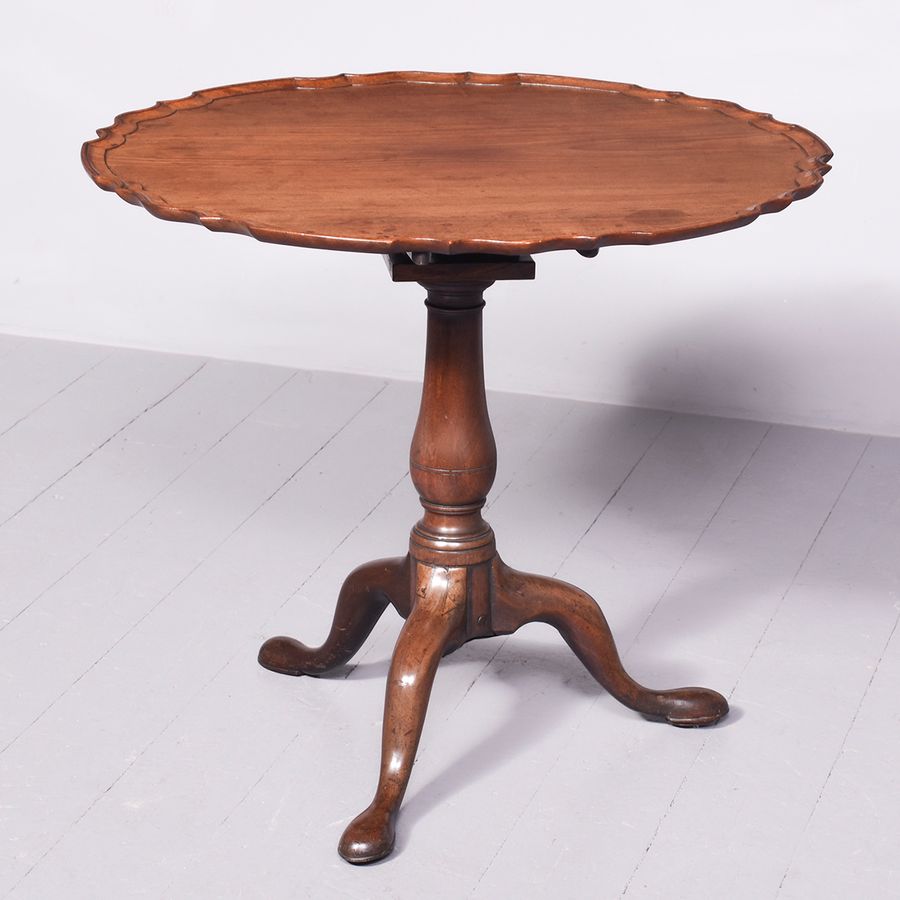 Antique George III Mahogany Snap Top Table