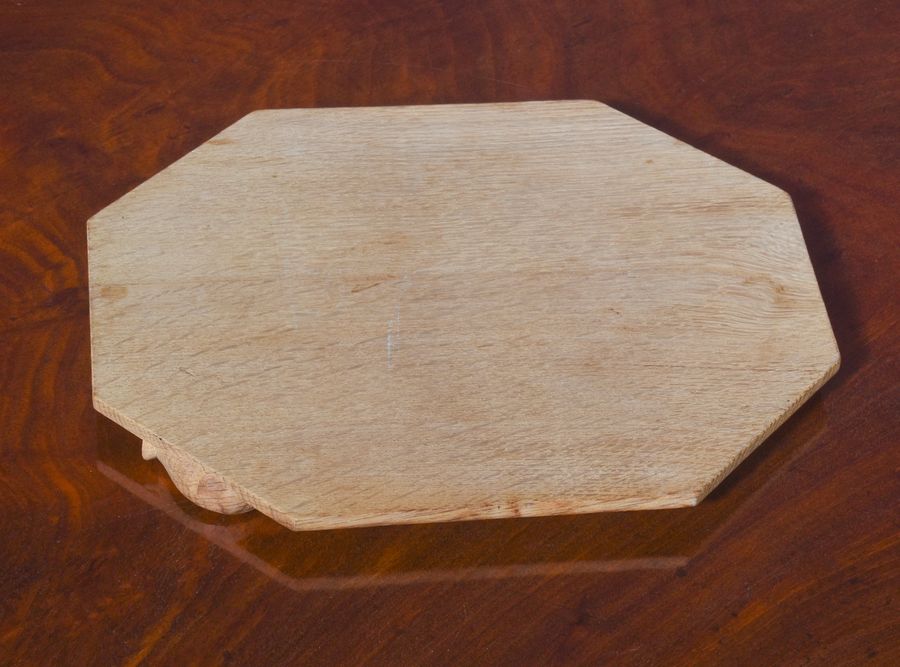 Antique Mouseman Oak Cheeseboard