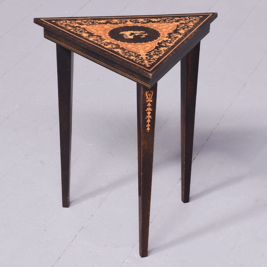 Antique Set of 6 Sorrento Italian Inlaid Occasional Tables