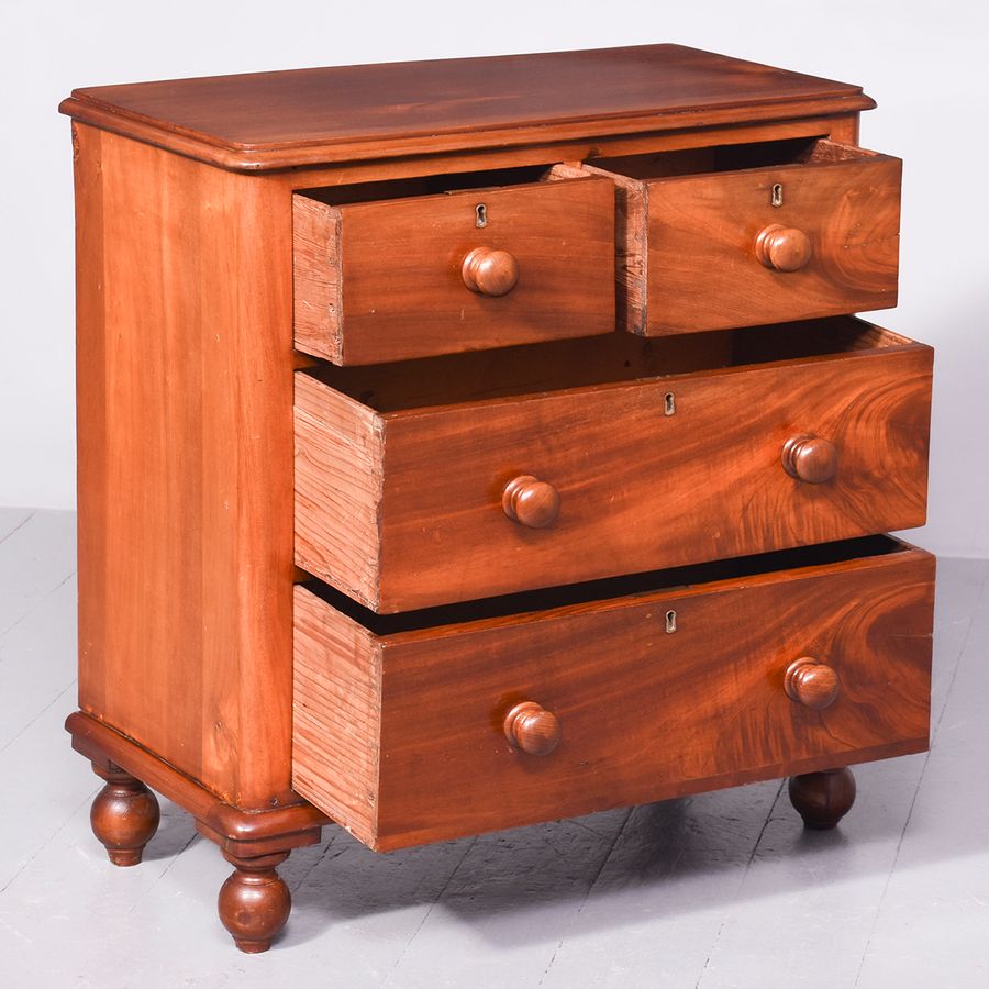 Antique Neat Sized Victorian Chest of Drawers