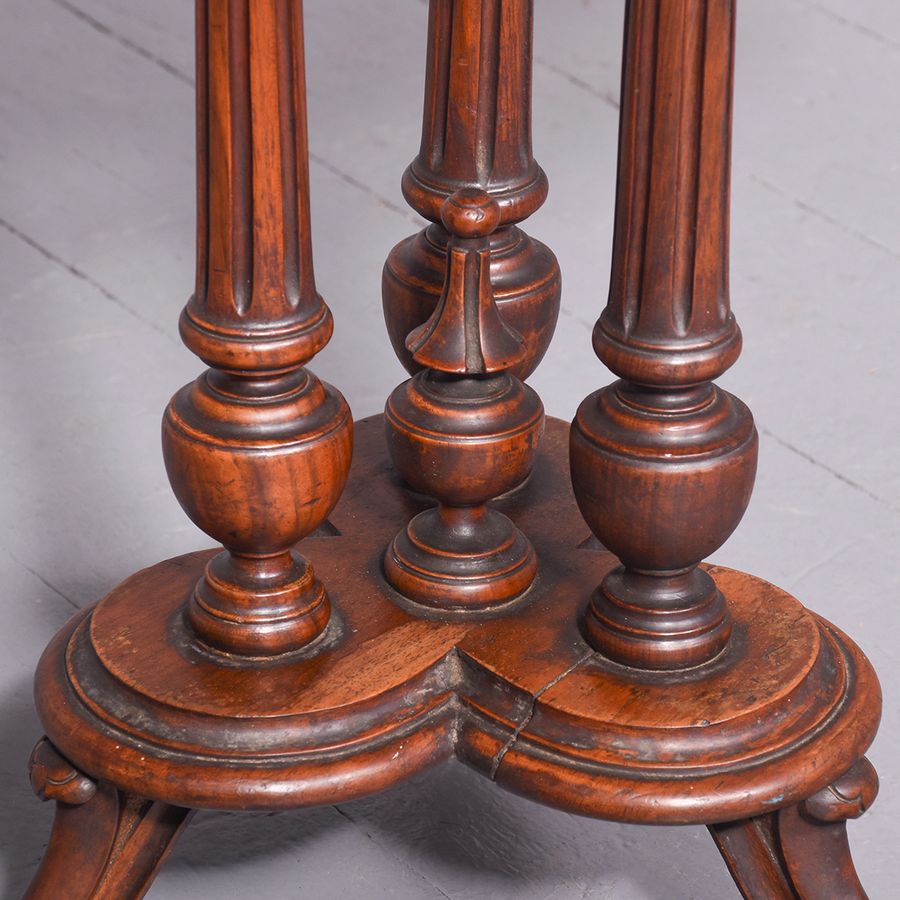 Antique Victorian Upholstered Occasional Table