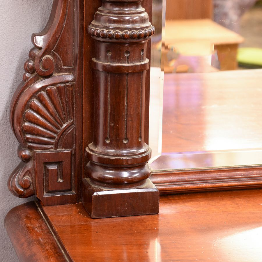 Quality, Large Mirror-Back Victorian Mahogany Chiffoniere (Sideboard)