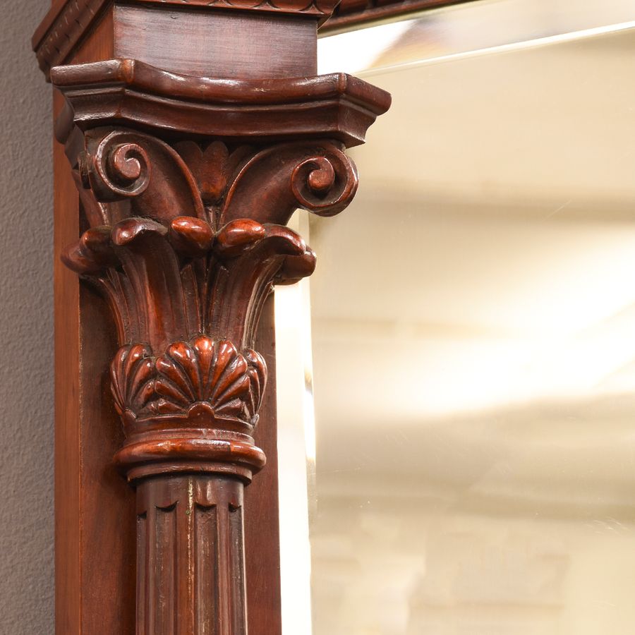 Antique Quality, Large Mirror-Back Victorian Mahogany Chiffoniere (Sideboard)