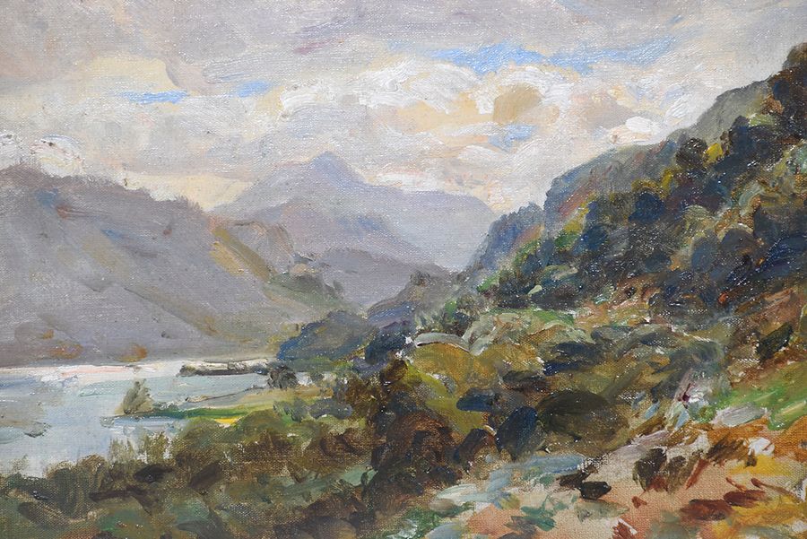 Antique  Three Oil Paintings of Scottish Landscapes By Robert Dickie Cairns ARSA, SSA (Scottish 1866-1944)