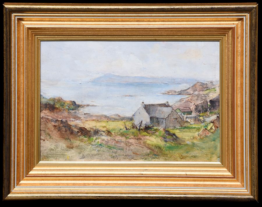 Antique  Three Oil Paintings of Scottish Landscapes By Robert Dickie Cairns ARSA, SSA (Scottish 1866-1944)