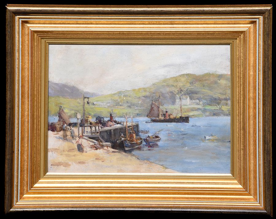 Antique  Three Oil Paintings of Scottish Landscapes By Robert Dickie Cairns ARSA, SSA (Scottish 1866-1944)