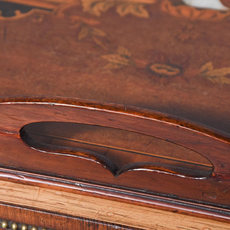 Antique Mahogany and Inlaid Tray