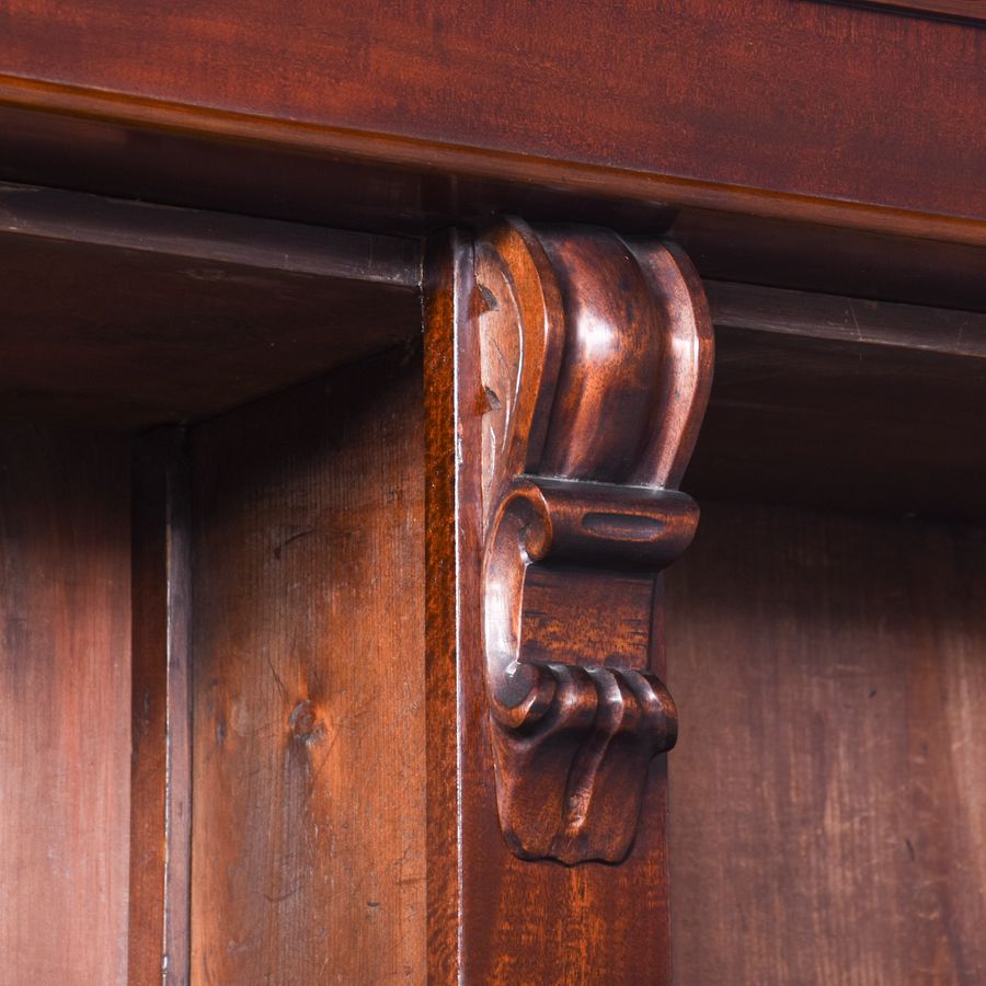 Antique Early Victorian Scottish Mahogany Open Bookcase