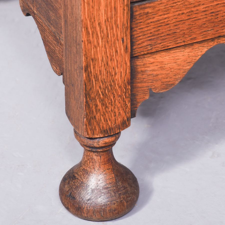 Antique Jacobean-Style Small Folding Top Monks’ Bench