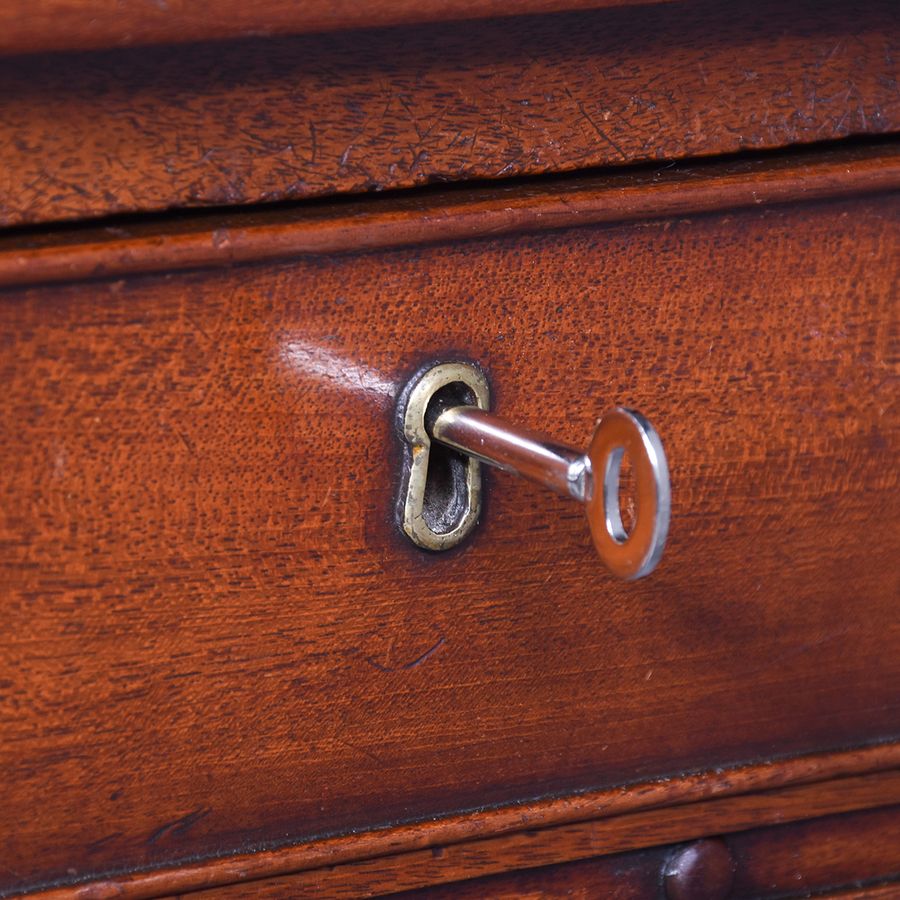 Antique Exceptional Scottish (Possibly Edinburgh) William IV Mahogany 2 Drawer Table