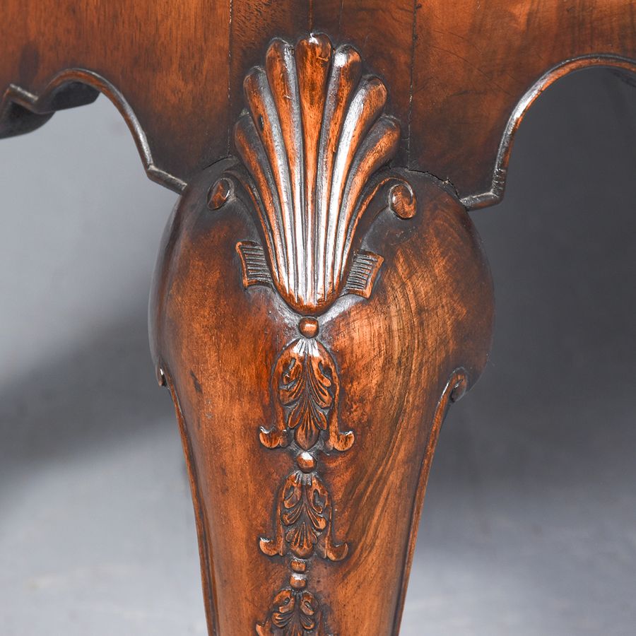 Antique Magnificent George II Style Burr Walnut Bookcase/Glazed Cabinet