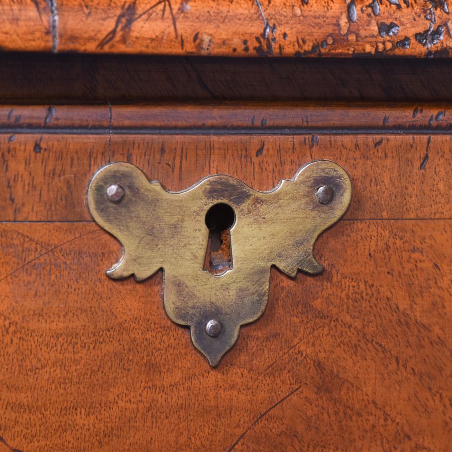 Antique Early Georgian-Style, Freestanding Figured Walnut Writing Desk