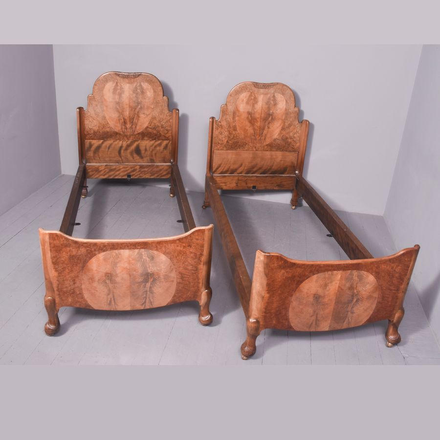 Antique Pair of Sir Robert Lorimer Single Beds