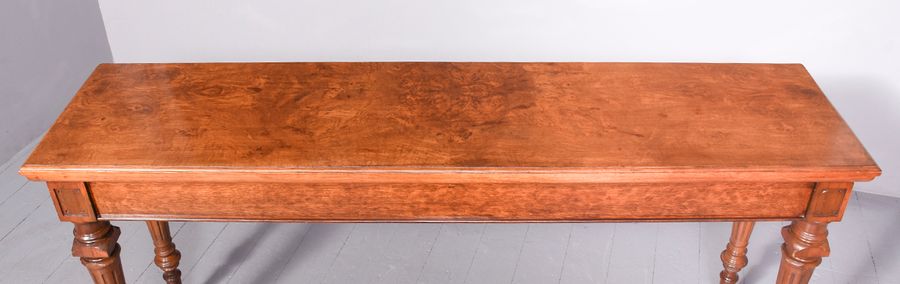 Antique Wide William IV Pollard Oak Hall Table