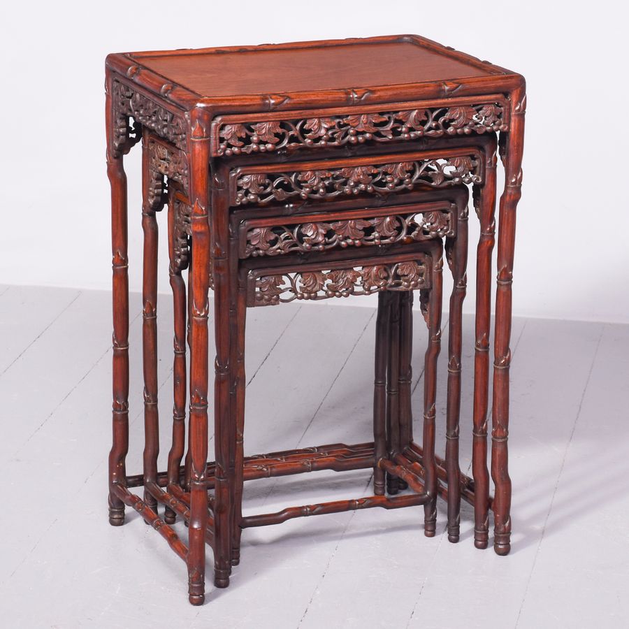 Antique Quartetto of Hongmu Qing Dynasty tables