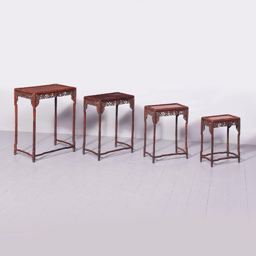 Antique Quartetto of Hongmu Qing Dynasty tables