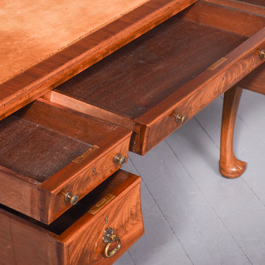 Antique Mahogany Desk by Whytock & Reid of Edinburgh