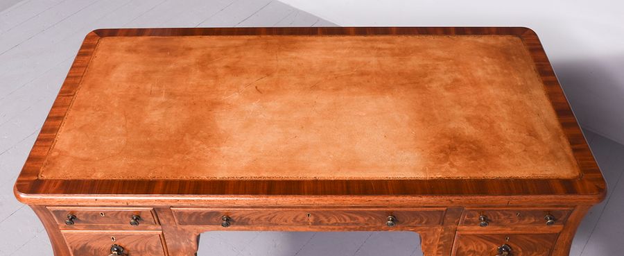 Antique Mahogany Desk by Whytock & Reid of Edinburgh