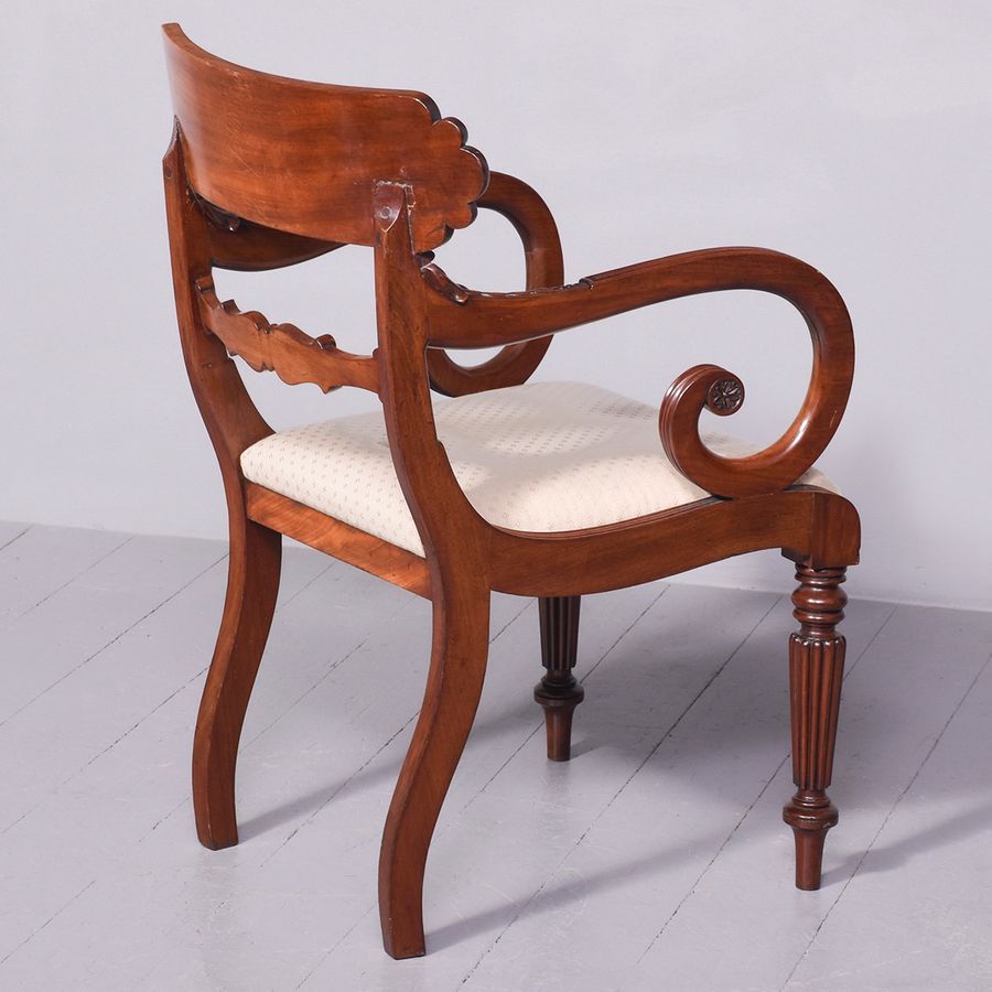 Antique George IV Scottish Mahogany Armchair