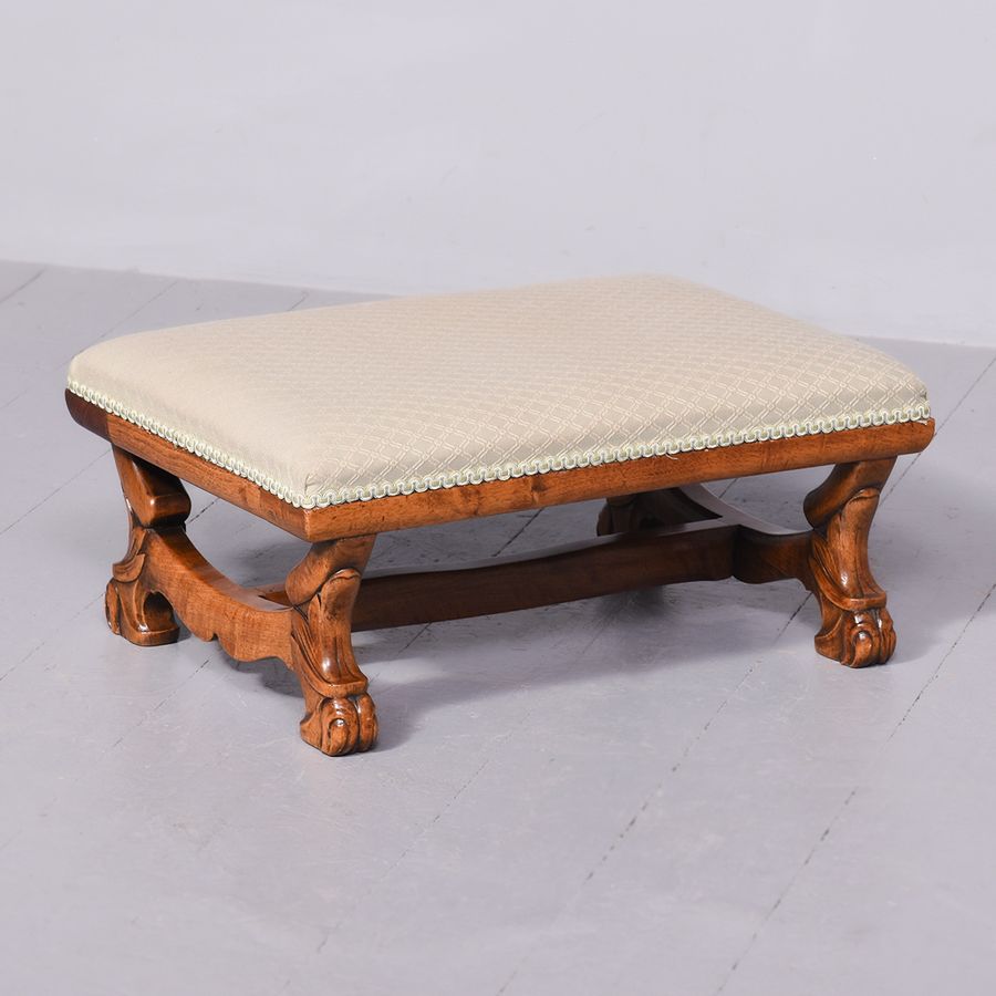 Antique Low Stool by Whytock & Reid of Edinburgh