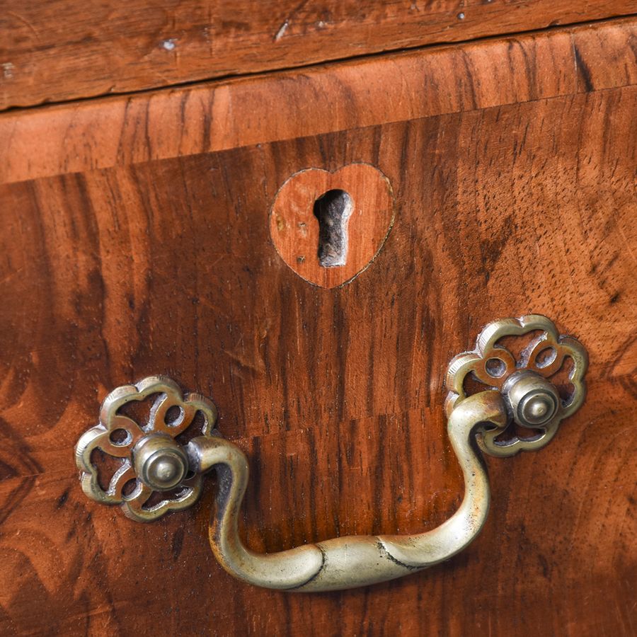 Antique Burr-Walnut Bureau by Whytock & Reid of Edinburgh