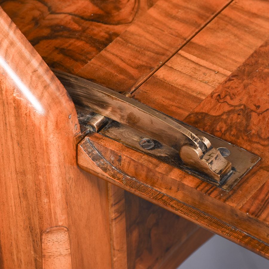 Antique Burr-Walnut Bureau by Whytock & Reid of Edinburgh