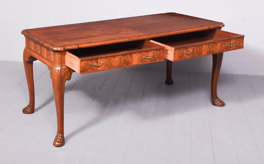 Antique Quality Library Table by Whytock & Reid of Edinburgh