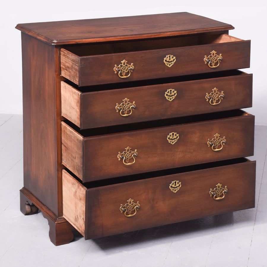 Antique George III Red Walnut Chest of Drawers