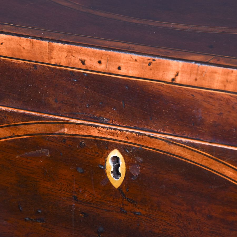 Antique Pair of George III Inlaid Mahogany Dining Room Pedestals