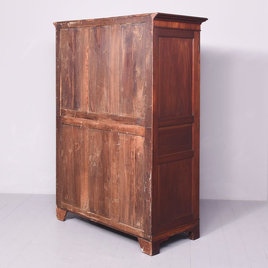 Antique George III Mahogany Channel Island Wardrobe