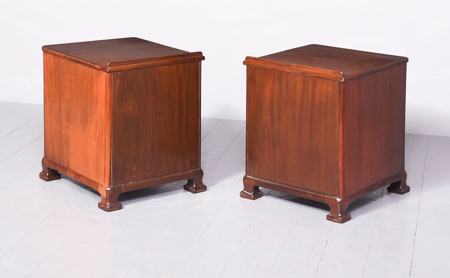 Antique Pair of Mahogany Bedsides by Whytock & Reid of Edinburgh