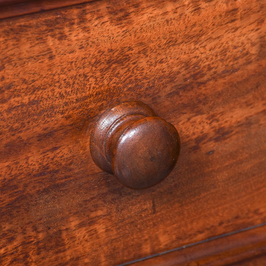 Antique Superb Pair of Mid-Victorian Small Mahogany Chests/Lockers in Flame Spanish Mahogany