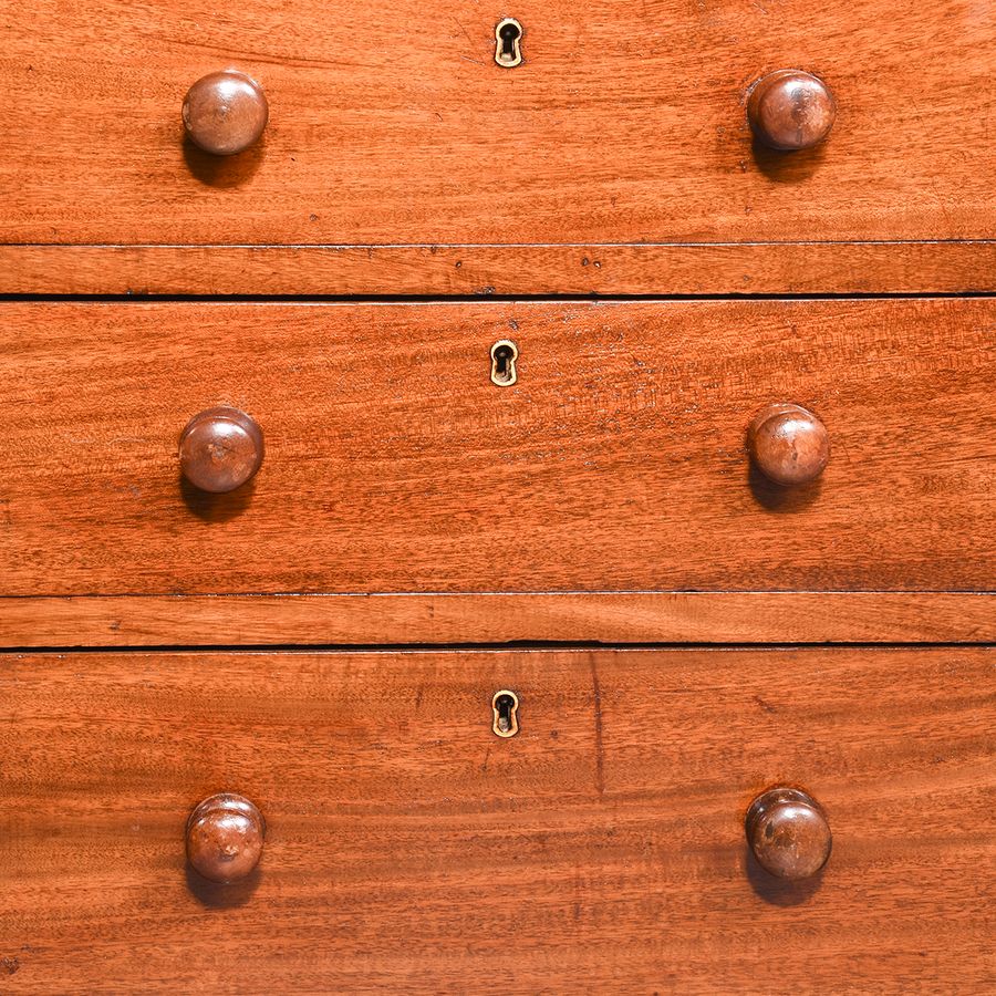 Antique Pair of Victorian Small Mahogany Chest of Drawers/Bedside Lockers