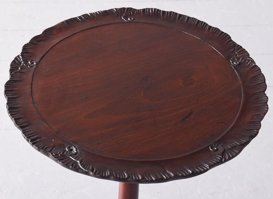 Antique Superb Quality Georgian-Style Carved Mahogany Wine or Occasional Table