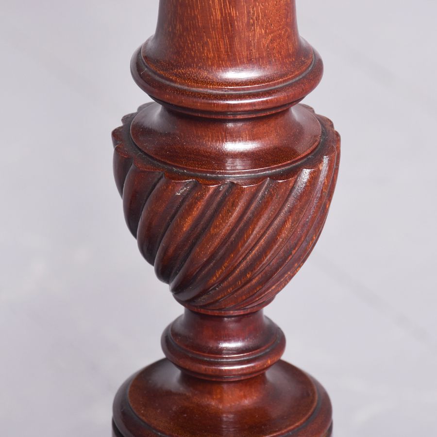 Antique Superb Quality Georgian-Style Carved Mahogany Wine or Occasional Table