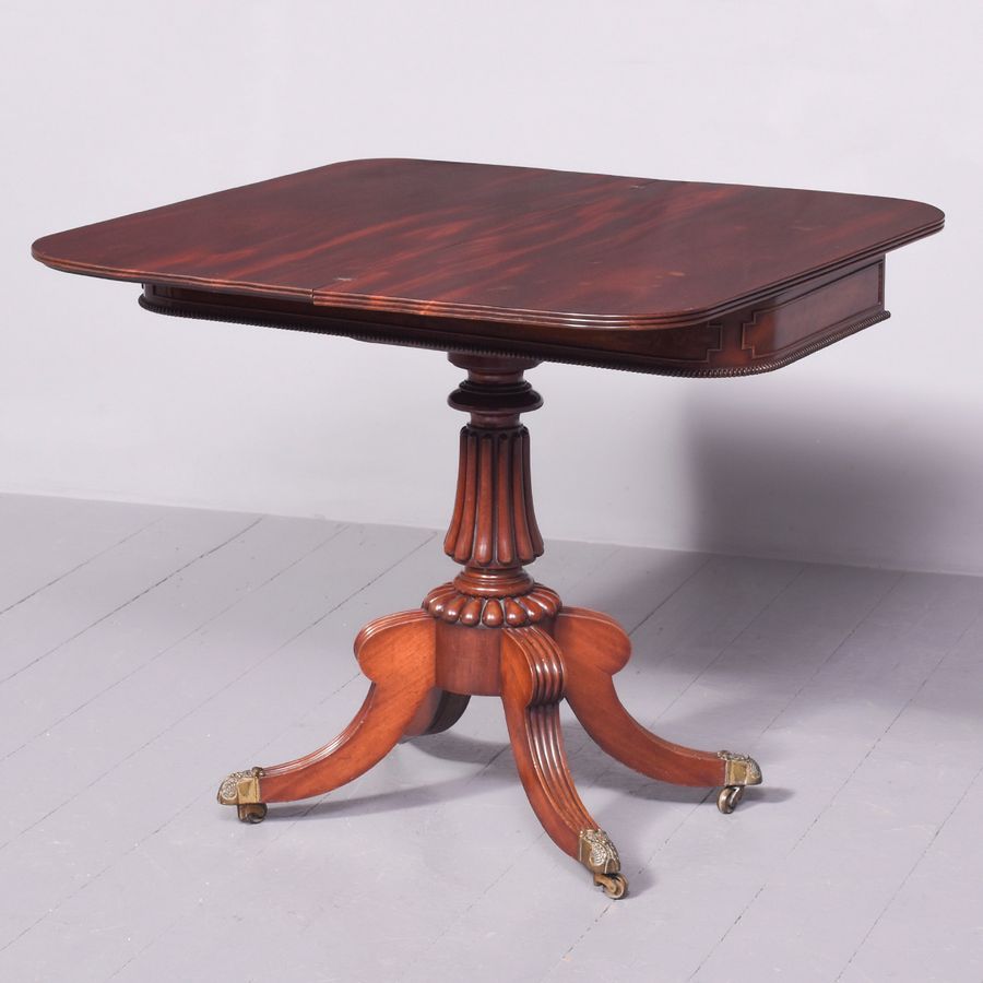 Antique Gillows Style Fold-Over Card Table