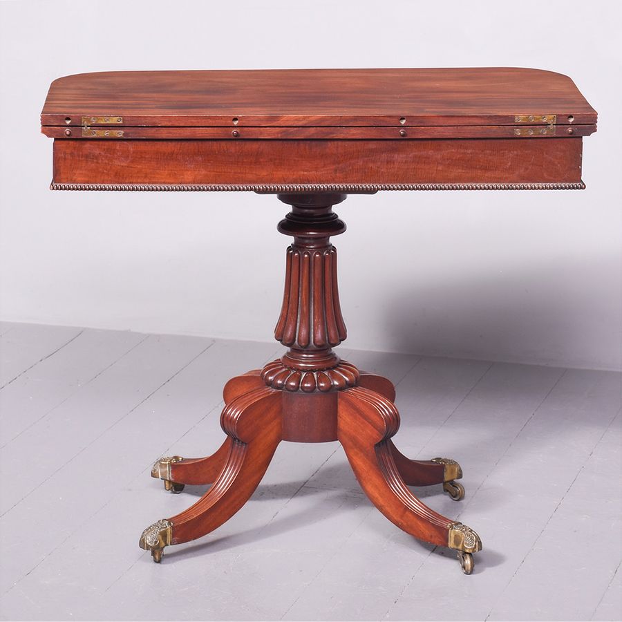 Antique Gillows Style Fold-Over Card Table