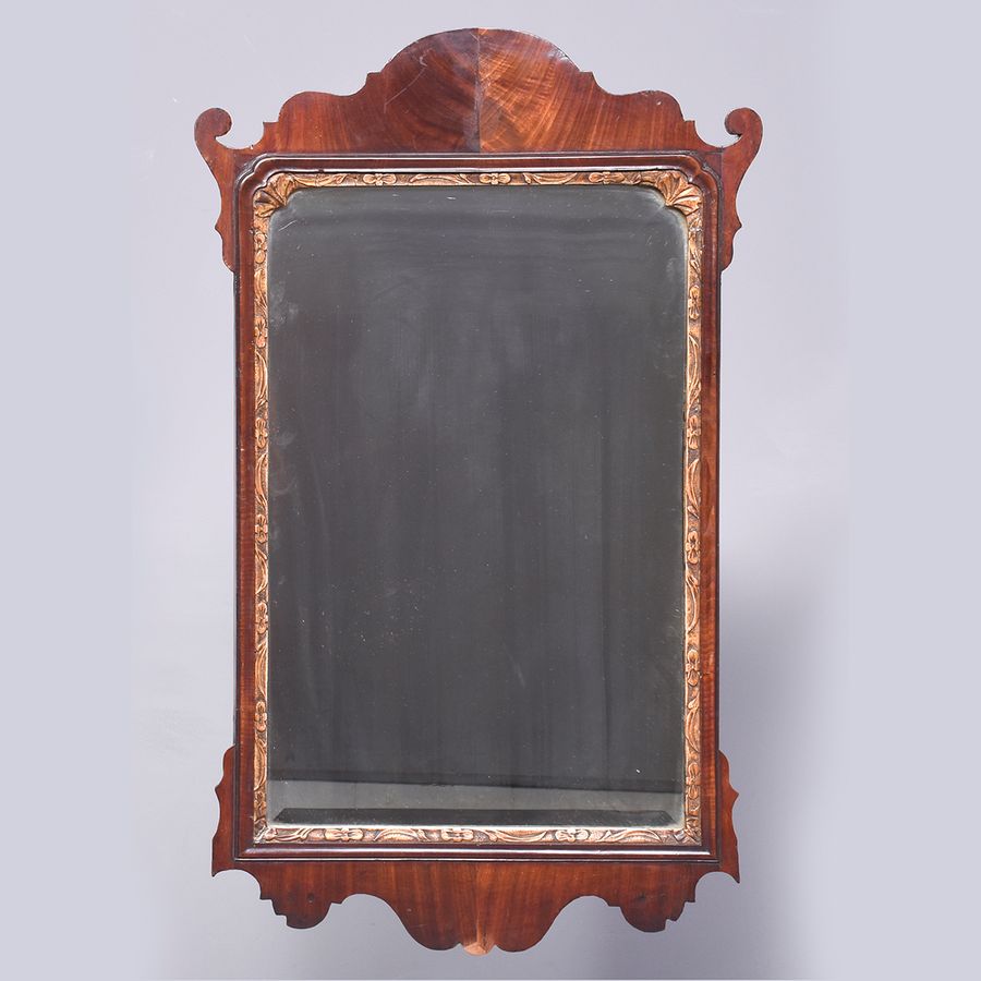 George III Fretwork Mahogany Mirror in The Chippendale Style