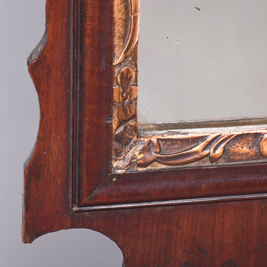 Antique George III Fretwork Mahogany Mirror in The Chippendale Style