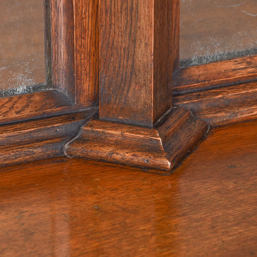 Antique Carved Oak Pedestal Sideboard in the Style of EW Pugin