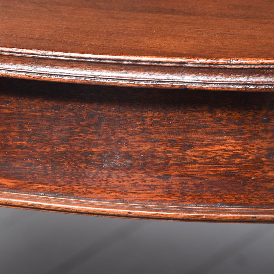 Antique Pair of Mahogany Demi-Lune Side Tables