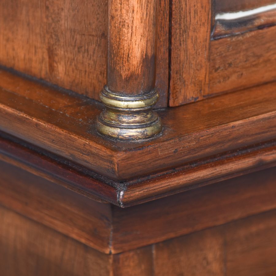 Antique Neat-Sized Mahogany Grandmother Clock In The Georgian Style