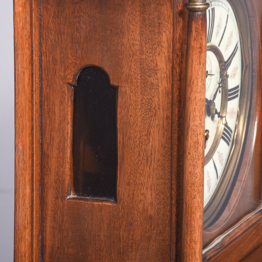 Antique Neat-Sized Mahogany Grandmother Clock In The Georgian Style